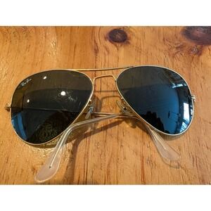 Ray-Ban Aviator Sunglasses G-15 Lenses RB3025 Gold Frame Dark Green Classic